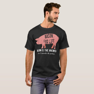 Camiseta O bacon é a resposta