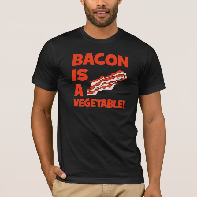 Camiseta o bacon é um vegetal (Frente)