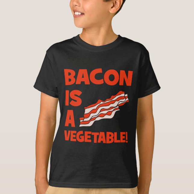 Camiseta o bacon é um vegetal (Frente)