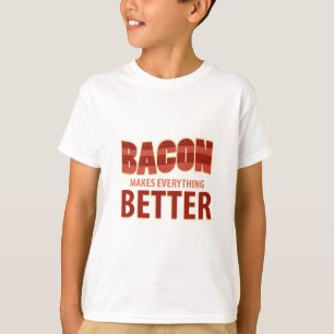 Camiseta O bacon faz tudo melhor