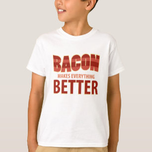 Camiseta O bacon faz tudo melhor