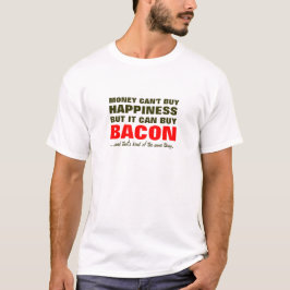 Camiseta O bacon iguala a felicidade