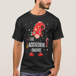 Camiseta O baile de Natal da Família Acordeão Gnomo