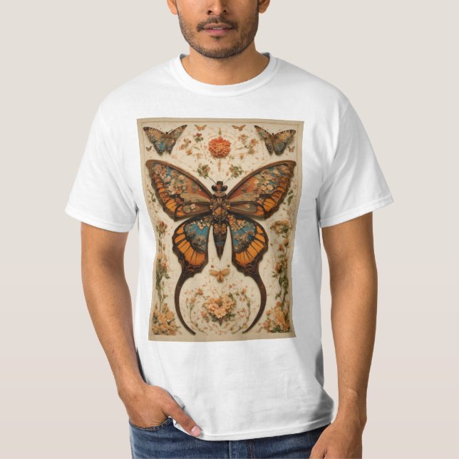 Camiseta O Balé da borboleta de armas multifacetadas (Frente)