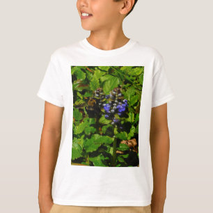 Camiseta O bálsamo de abelha roxo e Bumble a abelha