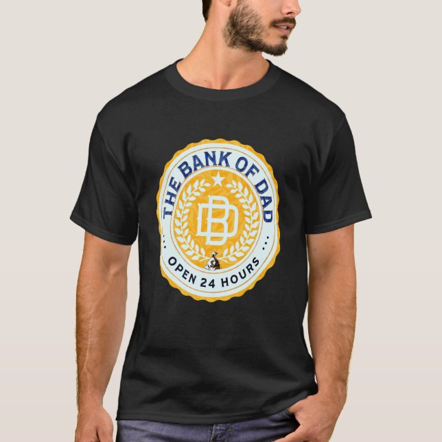 Camiseta O Banco do Pai abre 24 horas dia pai de 2019s todo (Frente)