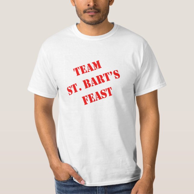 Camiseta O banquete de St Bart da equipe (Frente)