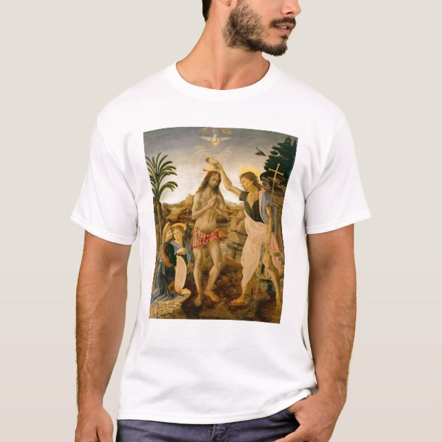 Camiseta O baptismo do cristo por John The Baptist (Frente)