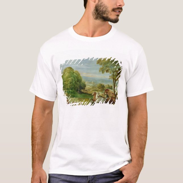 Camiseta O baptismo do Eunuch etíope (Frente)