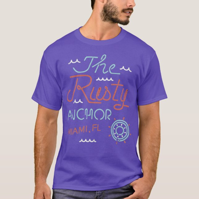 Camiseta O Bar Âncora Enferrujada (Frente)