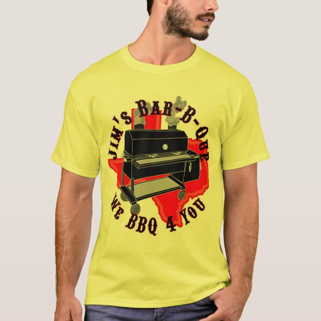 Camiseta O Bar-b-Que de Jim (Frente)
