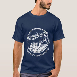 Camiseta O bar imaginário - skyline da noite - onde era
