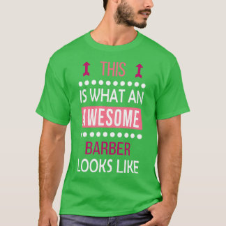 Camiseta O Barber AwesINmado Parece Engraçado Natal