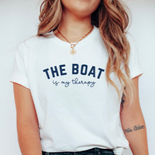 Camiseta O Barco É A Minha Terapia; Verão Náutico