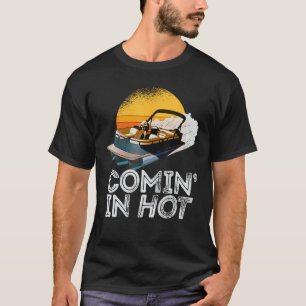 Camiseta O Barco Pontoon vem em lago de Barco quente e engr