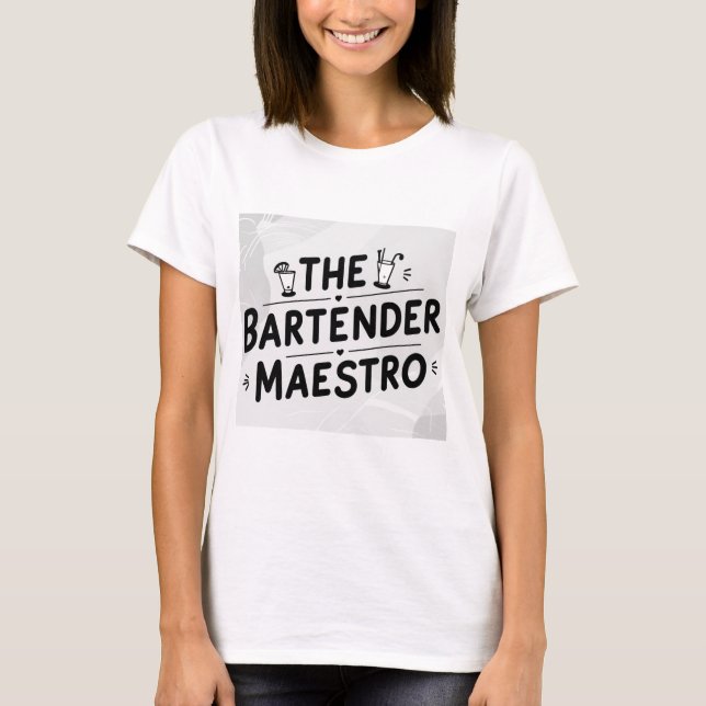 Camiseta O barman Maestro  (Frente)