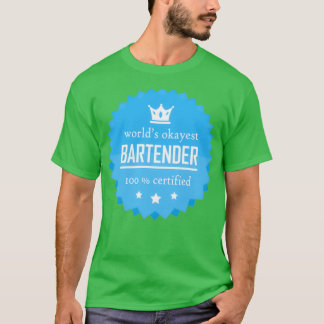 Camiseta O Barman mais legal, legal presente para o trabalh