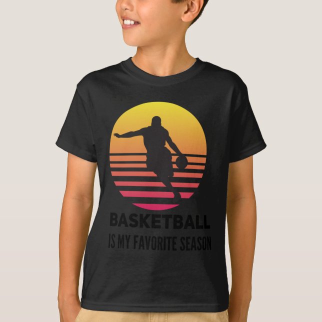 Camiseta O Basquete É A Minha Bolha De Sol Favorita (Frente)