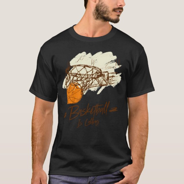 Camiseta O Basquete Está Ligando E Eu Tenho Que Ir (Frente)