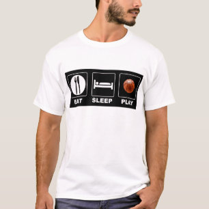 Camiseta O basquetebol come o jogo do sono