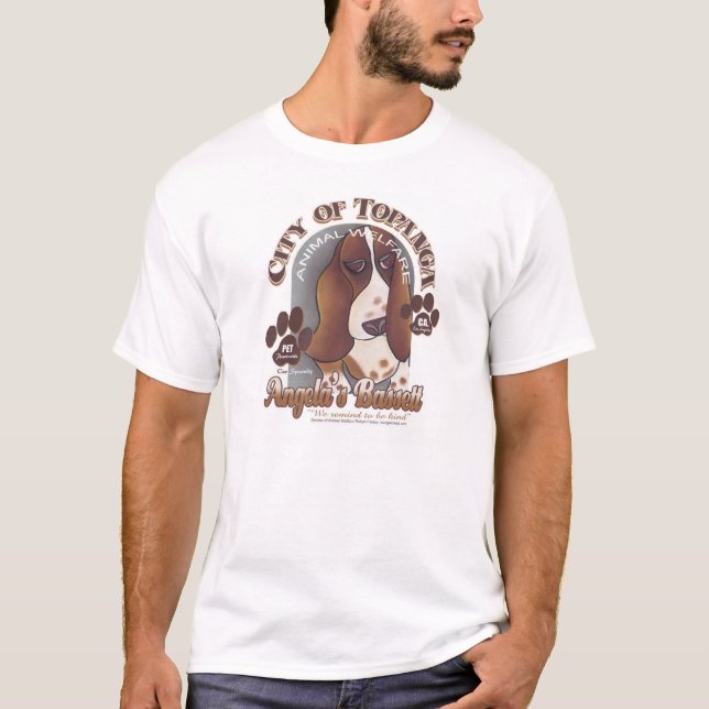 Camiseta O Bassett de Angela por Robyn Feeley (Frente)