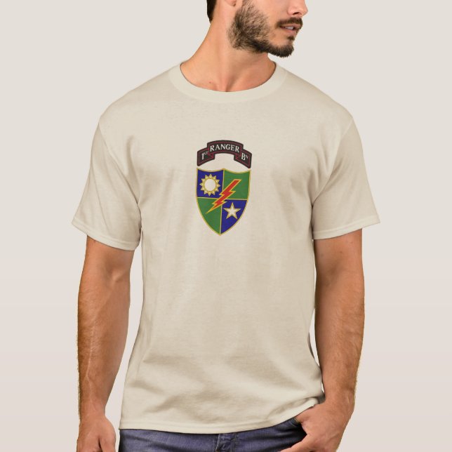 Camiseta ø batalhão - 75th t-shirt do regimento de guarda (Frente)