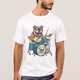 Camiseta O Baterista Cachorro 