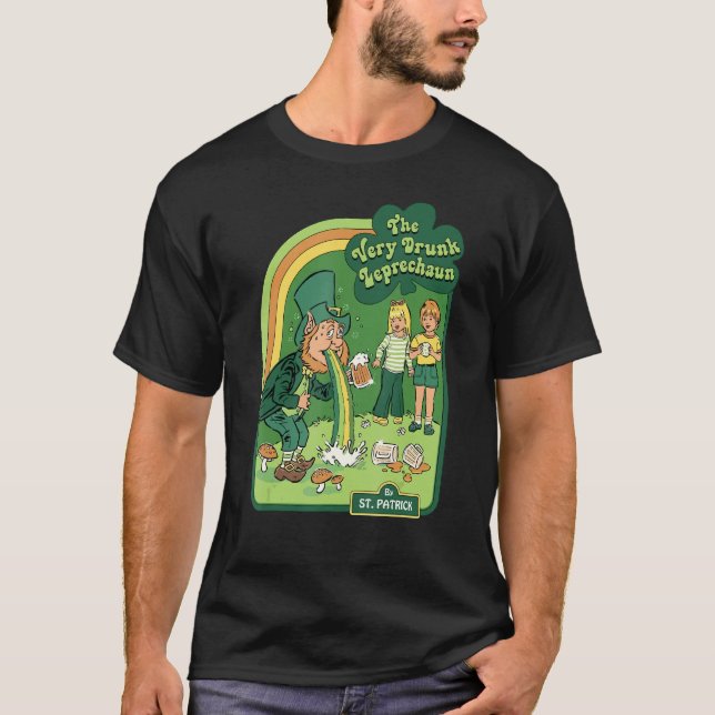 Camiseta O Bebado Leprechaun Rua Patrick S Day Happy P (Frente)