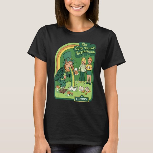 Camiseta O Bebado Leprechaun Rua Patrick S Day Happy P (Frente)