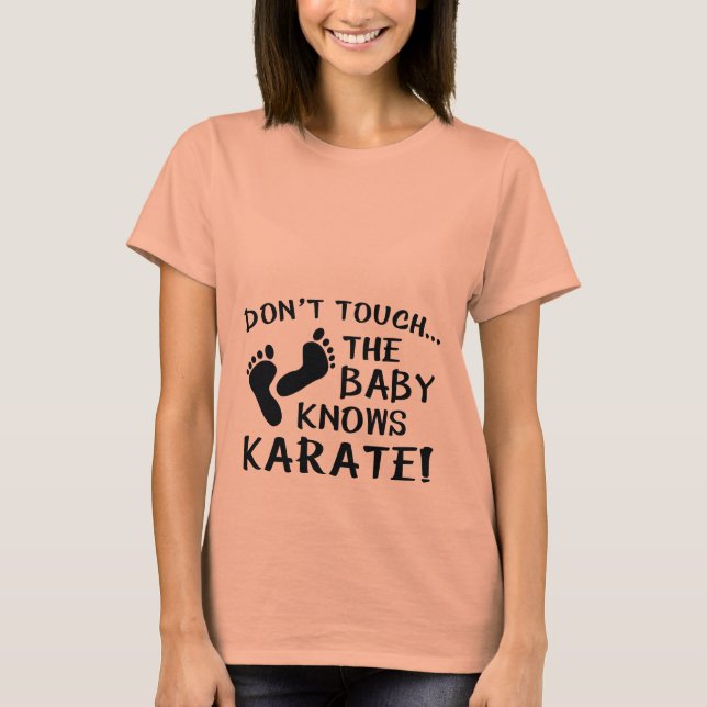 Camiseta O Bebê Conhece Karate! (Frente)