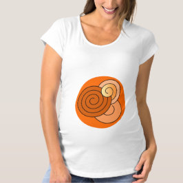 Camiseta O bebê da maternidade enrolou design sutil