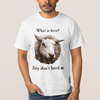 Camiseta O bebê não me reune carneiros