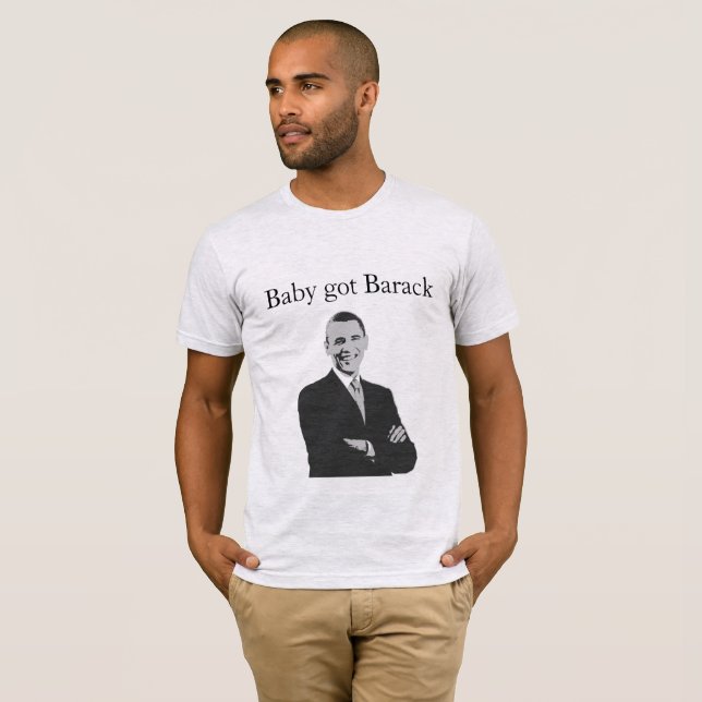 Camiseta O bebê obteve Barack (Frente Completa)