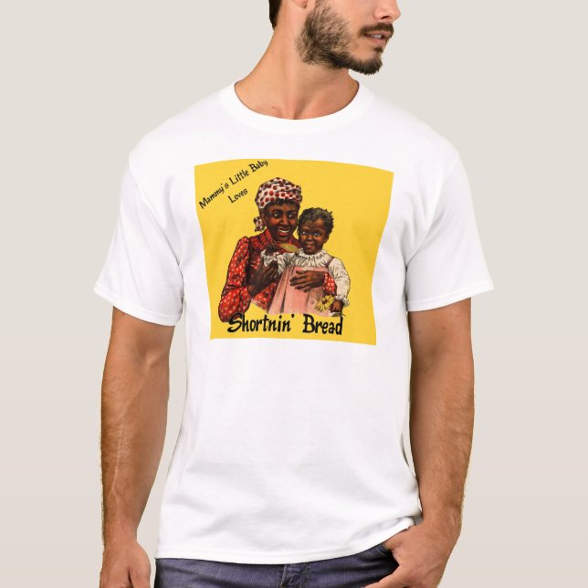 Camiseta O bebê pequeno do Mammy ama o pão de Shortnin (Frente)