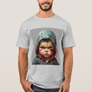 Camiseta o bebê zangado
