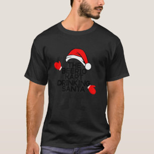 Camiseta O Bebendo Beerio Kart Papai noel Engraçado Abelha 