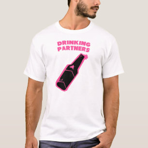 Camiseta O bebendo Partners o rosa