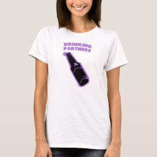 Camiseta O bebendo Partners o roxo