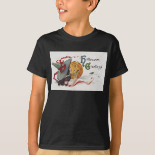 Camiseta O Beijo da Bruxa: um Jack o Lantern no Halloween