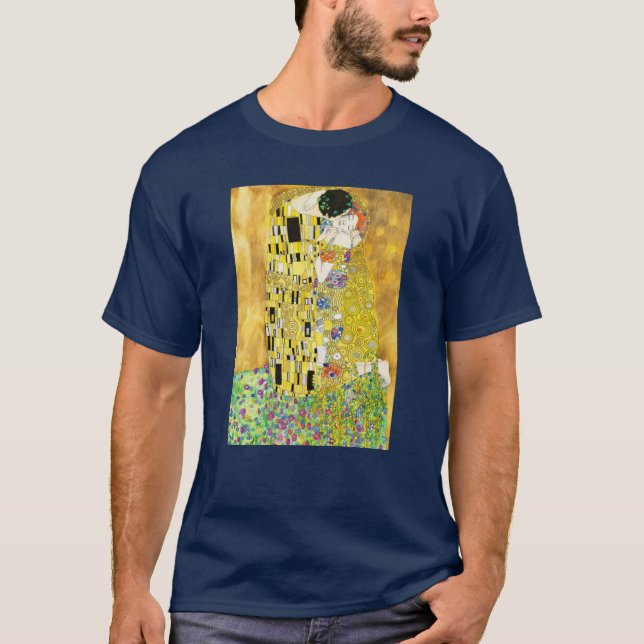 Camiseta O Beijo de Gustav Klimt (Frente)