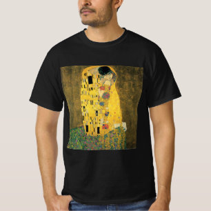Camiseta O Beijo de Gustav Klimt, Arte Nova Antiga