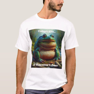 Camiseta O Beijo de hoje é o Príncipe de amanhã