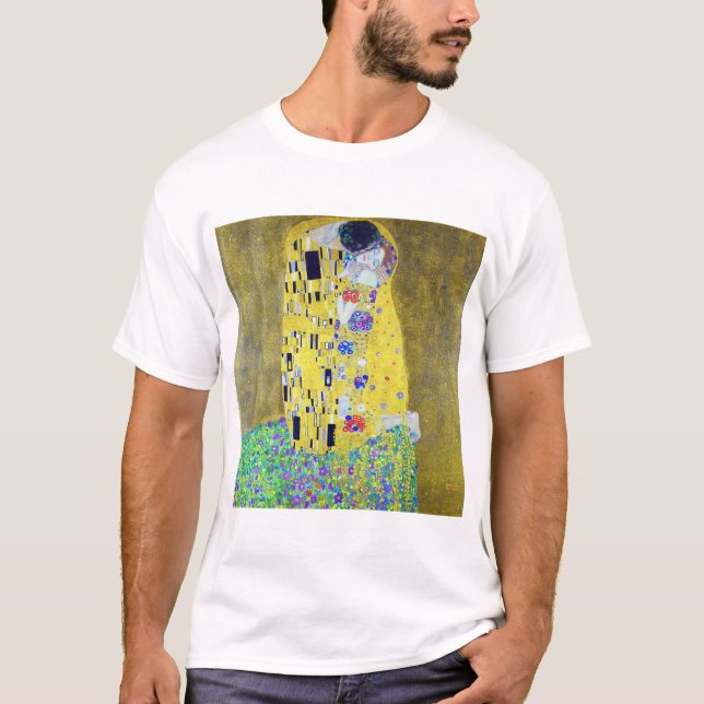 Camiseta O Beijo, Gustav Klimt (Frente)