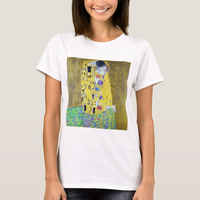 Camiseta O Beijo, Gustav Klimt (Frente)