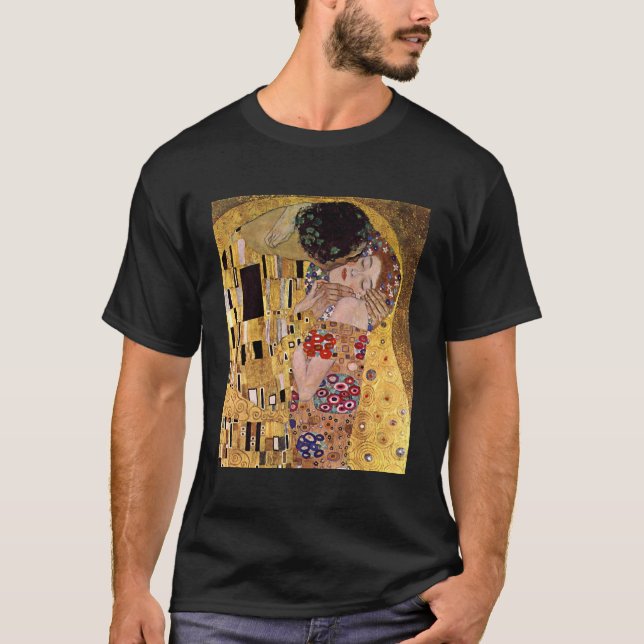 Camiseta O beijo, Gustavo Klimt (Frente)