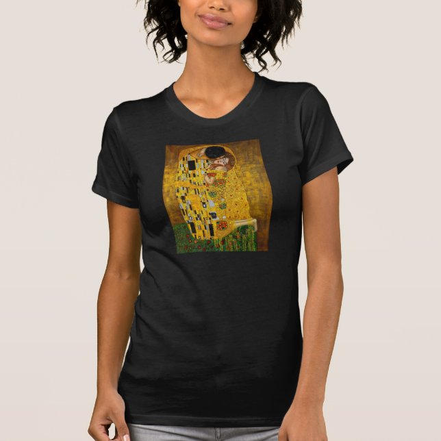 Camiseta O beijo por Gustavo Klimt (Frente)