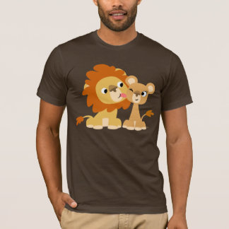 Camiseta O beijo: T-shirt bonito do casal do leão dos