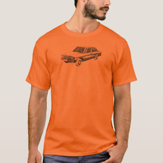 Camiseta O Benz W123 de Mercedes com OM617 suporta sobre