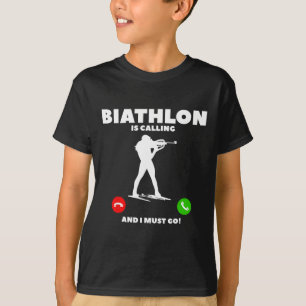 Camiseta O Biatlo Está A Ligar E Tenho De Ir Para O Biatlet
