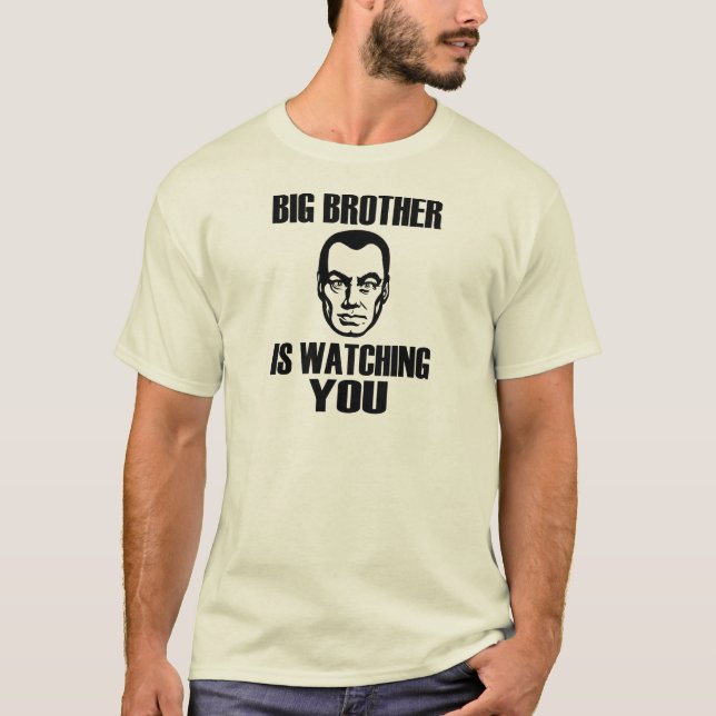 Camiseta O big brother está olhando-o (Frente)